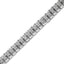 Pulsera de Tenis de Diamantes de Corte Rosa en Plata Esterlina .925 de Doble Enlace