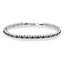 Pulsera de Tenis de Diamantes con Rodio Negro sobre Plata Esterlina .925 y Corte Rosa
