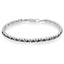 Pulsera de Tenis de Diamantes con Rodio Negro sobre Plata Esterlina .925 y Corte Rosa