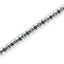 Pulsera de Tenis de Diamantes con Rodio Negro sobre Plata Esterlina .925 y Corte Rosa