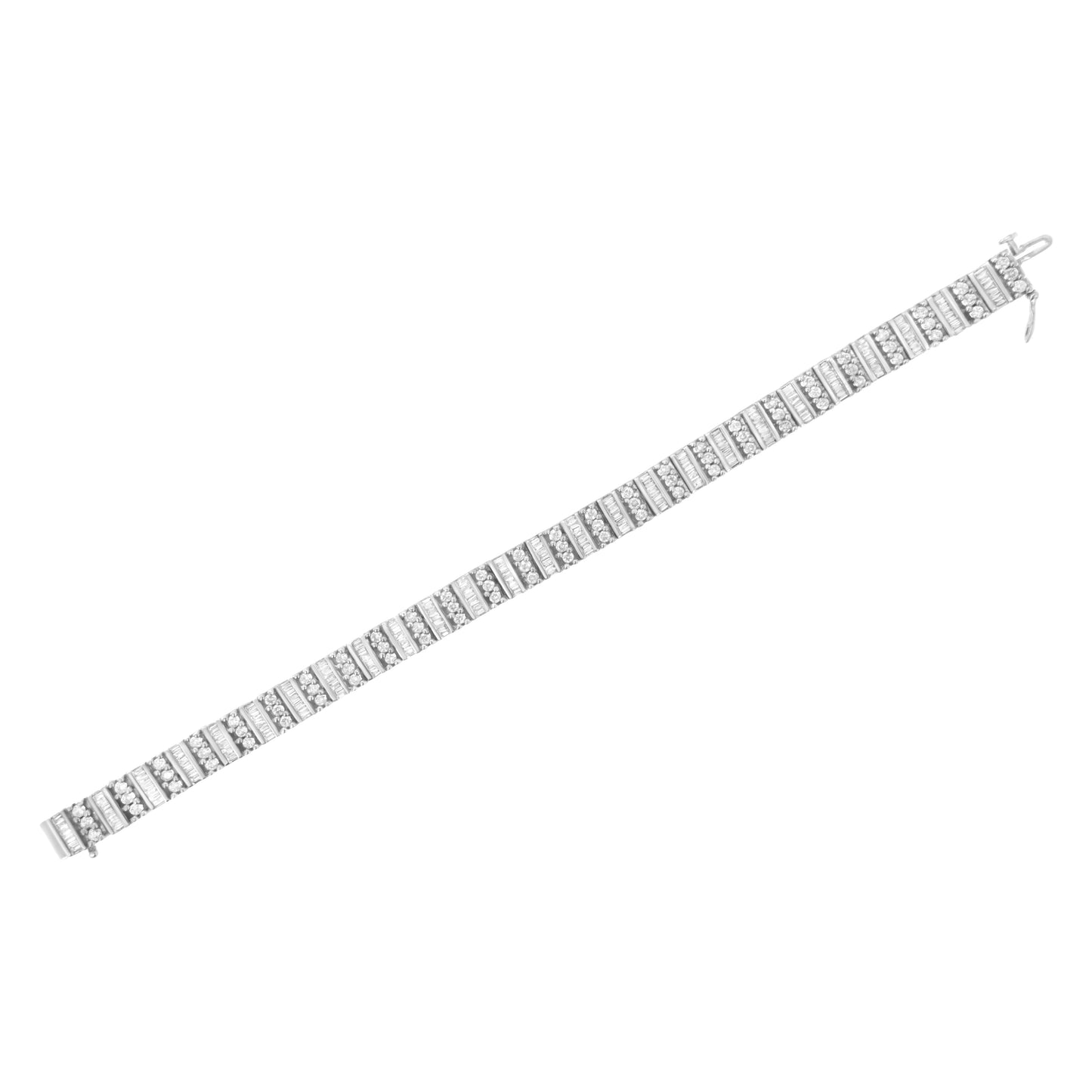 Pulsera de Tenis de Diamantes de Oro Blanco de 14K - 4 7/8 cttw