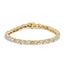 14K Yellow Gold Diamond Triangle Link Tennis Bracelet - 7 Inches