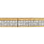 14K Yellow Gold Princess Cut Diamond Banded Bracelet
