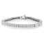 Pulsera de diamantes de corte princesa de oro blanco de 14K