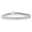 Pulsera de diamantes de corte princesa de oro blanco de 14K