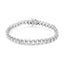 Bracelet ouvert en argent sterling 925 avec composite de diamants - 7,5"
