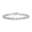 Pulsera de Tenis de Diamantes con Enlace Infinito de Plata Esterlina .925 - 7.25 Pulgadas