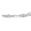 .925 Sterling Silver Diamond Infinity Loop Bracelet - 7.25"