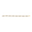 Bracelet Infini en Argent Sterling Plaqué Or Jaune 14K avec Diamants