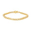.925 Sterling Silver Heart-Link Diamond Tennis Bracelet