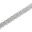 Bracelet de tennis en or blanc 10k avec diamants en forme de éventail - 2 cttw