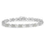 Pulsera de Tenis con Diamantes en Clúster de Plata Esterlina .925