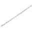 Pulsera de Tenis con Diamantes en Clúster de Plata Esterlina .925
