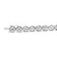 Pulsera de Círculo Anidado de Diamante de Plata Esterlina .925 - 7.25"