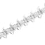 .925 Sterling Silver Diamond Link Bracelet - 7.25"