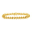 Bracelet en lien en argent sterling plaqué or jaune 10KT avec diamants - 7,5"