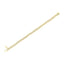 10K Yellow Gold Plated Sterling Silver Diamond S Link Bracelet - 7"