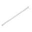 Bracelet en argent sterling .925 avec diamants en cercle imbriqué - 7" lien de mode