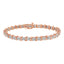 Pulsera de Tenis S-Curve de Diamantes en Oro de 10K y Plata Esterlina Bicolor