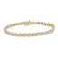 Pulsera de Tenis S-Curve de Diamantes en Oro de 10K y Plata Esterlina Bicolor