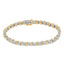 Pulsera de Tenis S-Curve de Diamantes en Oro de 10K y Plata Esterlina Bicolor