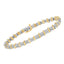 Pulsera de Tenis S-Curve de Diamantes en Oro de 10K y Plata Esterlina Bicolor