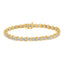 Pulsera de Tenis S-Curve de Diamantes en Oro de 10K y Plata Esterlina Bicolor