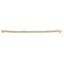 Pulsera de Tenis S-Curve de Diamantes Chapada en Oro Amarillo de 14K - 7"
