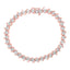 14K Rose Gold Plated Sterling Silver Diamond Tennis Bracelet - 7"