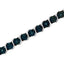 Pulsera de Tenis S-Link de Diamante Azul de Plata Esterlina .925 - 7.25"