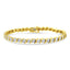 Pulsera de Tenis de Diamantes de Plata Esterlina Baño de Oro Rosa de 14K - 7"