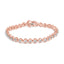 14K Yellow Gold Plated Sterling Silver Diamond Tennis Bracelet - 7.25"