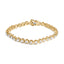 14K Yellow Gold Plated Sterling Silver Diamond Tennis Bracelet - 7.25"