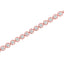 Bracelet en diamant tennis en argent sterling plaqué or rose 14K