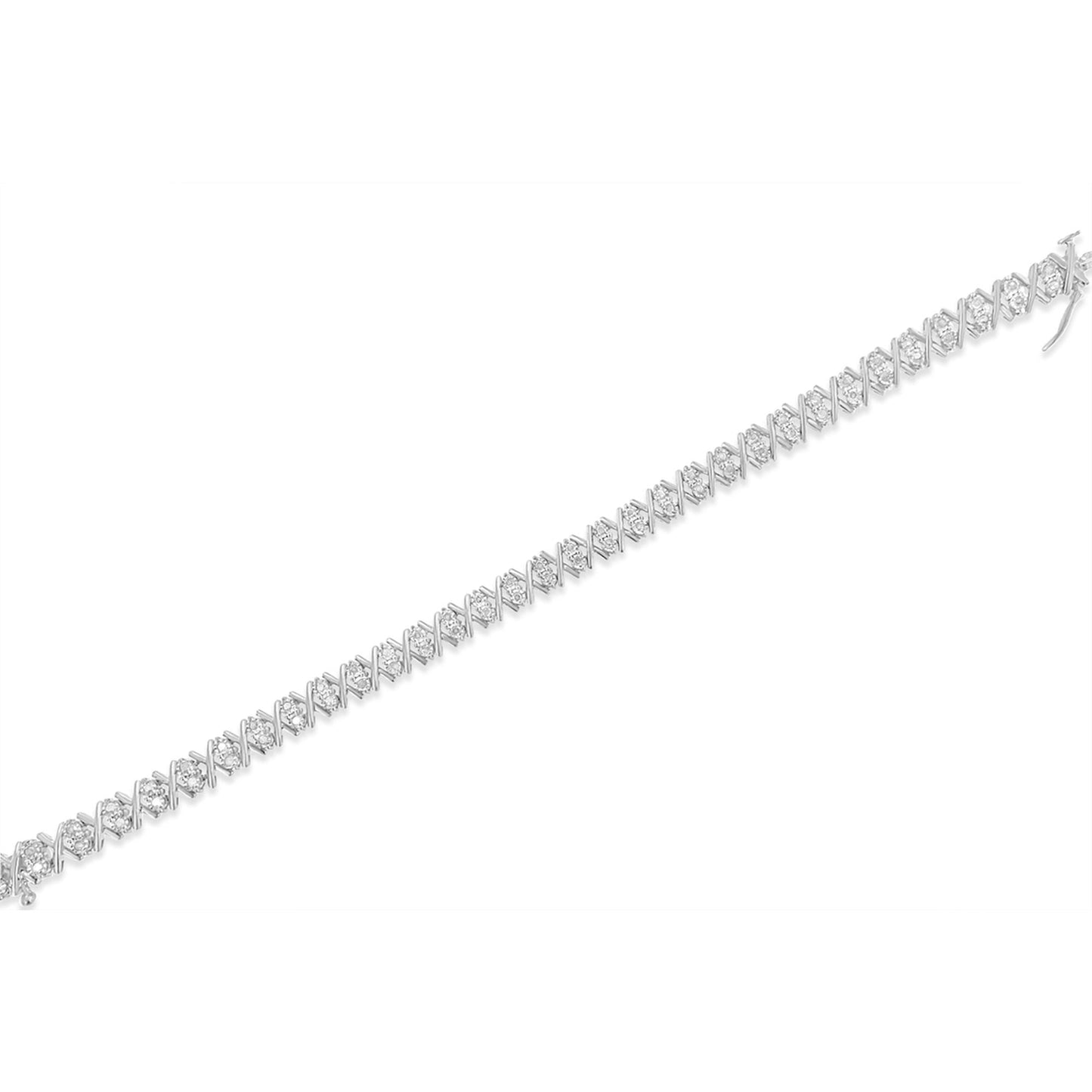 Pulsera de Tenis X-Link con Diamantes en Plata Esterlina .925