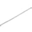 Pulsera de eslabones de diamante en forma de lágrima de plata esterlina .925