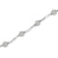 Bracelet de tennis en argent sterling .925 avec cluster de diamants