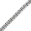 .925 Sterling Silver Diamond Miracle Plate Link Bracelet