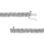 .925 Sterling Silver Diamond Miracle Plate Link Bracelet
