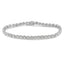 Bracelet de tennis Miracle-Set en argent sterling .925 avec diamants - 7"