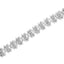 Bracelet X-Link en Diamant Taillé Rose en Argent Sterling