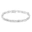 Pulsera de eslabones en X de plata esterlina .925 con diamantes - 1.0 Cttw