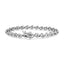 Bracelet en argent sterling .925 avec diamants taille ronde Links of Flame - 7,25"