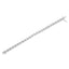 Pulsera de tenis con diamantes en corte redondo "X" de plata esterlina .925 - 7.25"