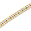 Bracelet en lien en diamant plaqué or jaune 14K - 7,25"
