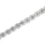 Bracelet en argent sterling 925 avec diamants en spirale - 7,25"