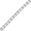 Pulsera de Tenis Doble Swoosh de Diamante de Plata Esterlina .925 - Tamaño 7.75