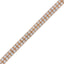Pulsera de Tenis de Dos Filas con Diamantes Crecidos en Laboratorio de Oro Rosa de 14K