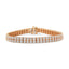 Pulsera de Tenis de Dos Filas con Diamantes Crecidos en Laboratorio de Oro Rosa de 14K
