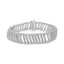 Pulsera de eslabones en plata esterlina .925 con diamantes de corte redondo de 5.00 Cttw